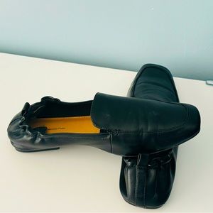 TIME And TRU Black Flats Memory Foam Casual Loafer Shoe Size 9